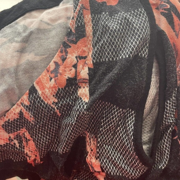 Women’s Plus Size 2X Premise Studio Black & Pink Floral Long Tunic Tank Top - Picture 16 of 16